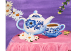 Blue Floral Tea Set