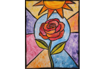 Rose in Stained Glass