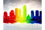Rainbow City Skyline