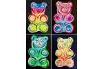Neon Rainbow Gummy Bears