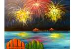 Vibrant Fireworks Night