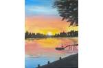 Sunset Over Lake