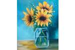 Sunflowers in a Glass - Norfolk