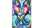 Colorful Elephants Couples Set - Boston