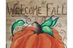 Welcome Fall on Wood - Tyler