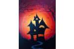 Spooky Haunted House Silhoutte