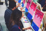 Team Building Paint and Sip Houston