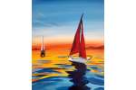 Sailboats at Sunset