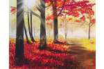 Fiery Fall Forest