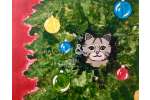 Christmas Kitten in a Tree