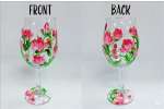 Floral Wine Glasses