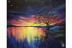 Starry Sunset Scene