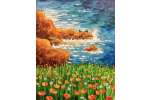 Blooming Poppies on the Seaside (Half-Priced Wine!)