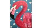 Pink Flamingoes and Polka Dots