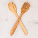 Eddington's Italian Olive Wood Salad Set, 13in 2