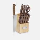 Cuisinart Walnut Triple Rivet 14-Piece Cutlery Block Set 1