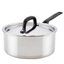 KitchenAid 5-Ply Clad Stainless Steel 3-Quart Saucepan With Lid 1