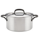 KitchenAid 5-Ply Clad 6-Quart Stainless Steel Stockpot With Lid 1