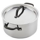 KitchenAid 5-Ply Clad 6-Quart Stainless Steel Stockpot With Lid 3