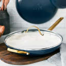 GreenPan Reserve Ceramic 12-Inch Fry Pan with Lid - Twilight Blue 1