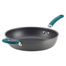 Rachael Ray Create Delicious Hard Anodized 12.5-Inch Frying Pan with Helper Handle 1