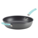 Rachael Ray Create Delicious Hard Anodized 12.5-Inch Frying Pan with Helper Handle 2