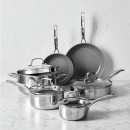 Henckels CLAD H3 10-Piece Stainless Steel Ceramic Nonstick Cookware Set 2