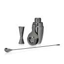 Viski® Gunmetal Mixologist Barware Set 3