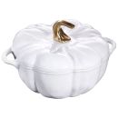 Staub Cast Iron Pumpkin Cocotte 3.5 Qt White