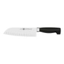 Zwilling Four Star Hollow Edge Santoku Knife 7"