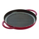 Staub 10" Round Double Handle Pure Grill Grenadine