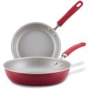 Rachael Ray Create Delicious Enameled Aluminum 9.5" & 11.75" Deep Frying Pans