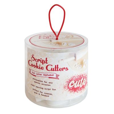 Talisman's Script Alphabet Cookie Cutter Set