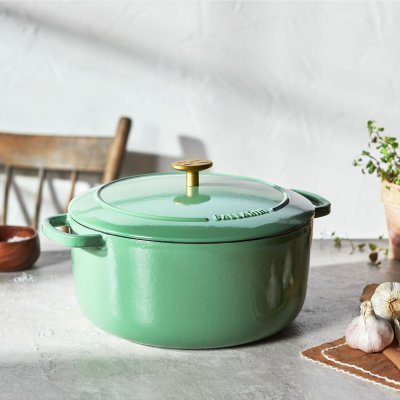 KitchenAid Enameled Cast Iron Dutch Oven/Casserole, 6 Quart, Pistachio