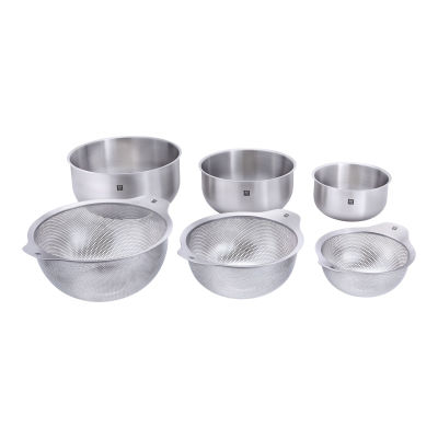 Zwilling 6-Piece Stainless Steel Bowls and Strainer Set