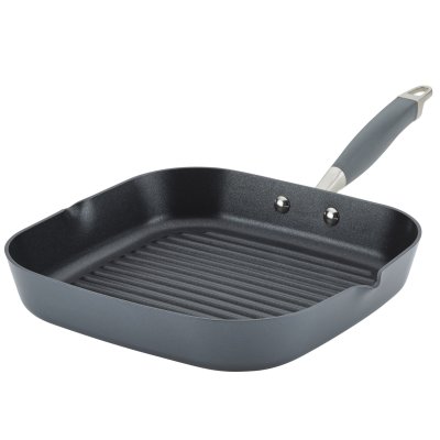 Anolon Advanced Home 11" Deep Square Grill Pan with Pour Spouts - Moonstone