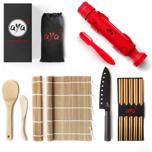 DIY Sushi Making Kit Sushi Kit Chef Japanese Sushi Roller Kitchen Tools  Wooden