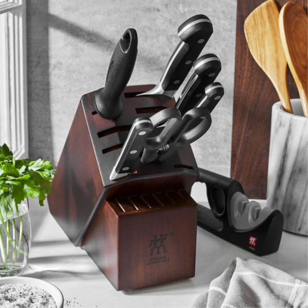 ZWILLING Pro 7-pc, Knife block set, acacia