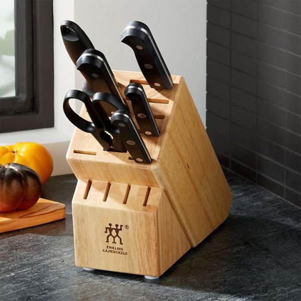Zwilling Gourmet 7pc Knife Block Set Cutlery Cozymeal