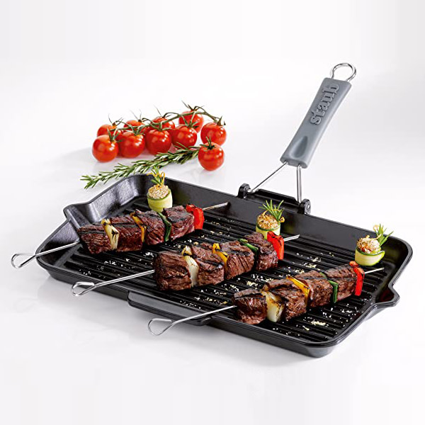 Staub Rectangular Cast Iron Folding Grill Pan 1