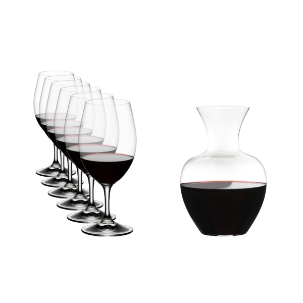 Riedel Ouverture Magnum 7 Pc Wine Glass and Decanter Set 1