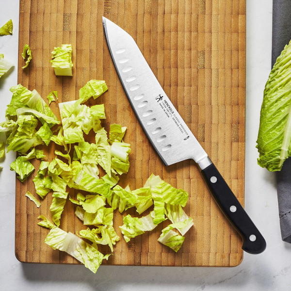 Henckels Classic Precision 7Inch Hollow Edge Rocking Santoku Knife Cutlery Cozymeal