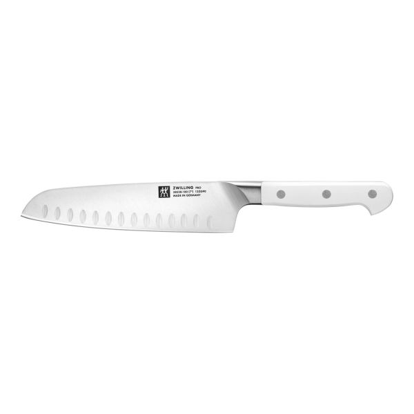 Zwilling Pro Le Blanc 7-Inch Slim Hollow Edge Santoku Knife 2