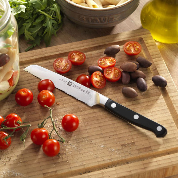 Zwilling Pro 5Inch Serrated Utility Knife Cutlery Cozymeal