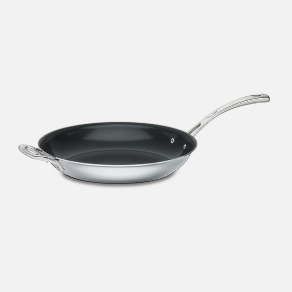 Cuisinart French Classic 12-Inch Tri-Ply Stainless Steel Nonstick Frying Pan with Helper Handle 1