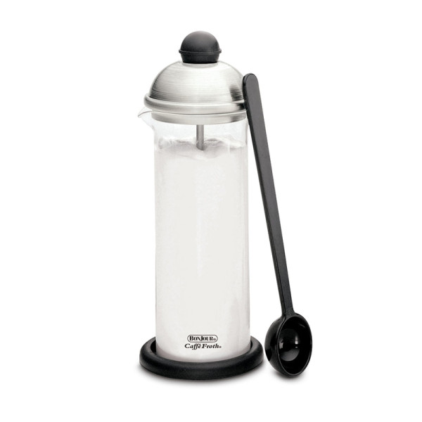 Bonjour Caffé Froth Monet Stainless Steel Manual Milk Frother 1