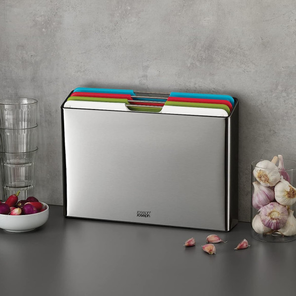 Joseph Joseph Folio Steel 4Piece MultiColor Chopping Board Set with