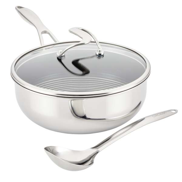 Circulon C-Series 3.5-Quart Tri-Ply CLAD Chef Pan with Spoon and Lid 1