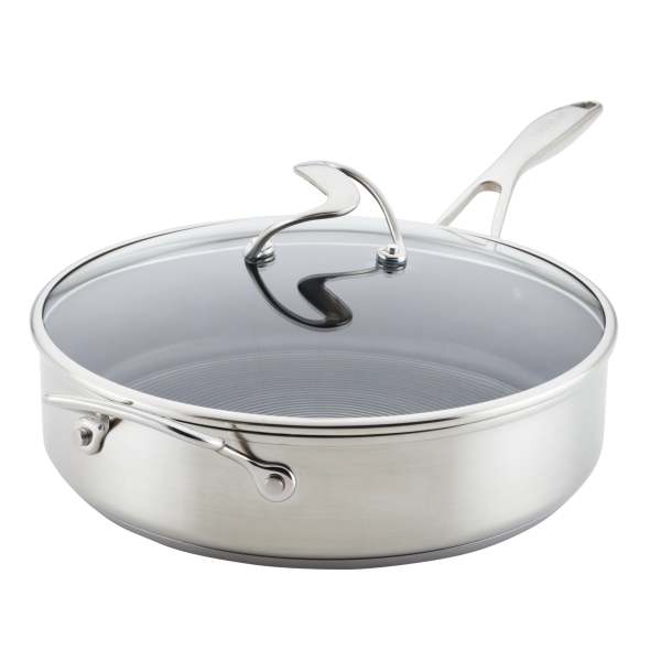 Circulon S-Series 5-Quart Stainless Steel Saute Pan with Helper Handle 1