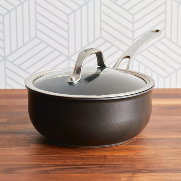 Anolon X Hybrid Nonstick 2.5-Quart Covered Saucier 1